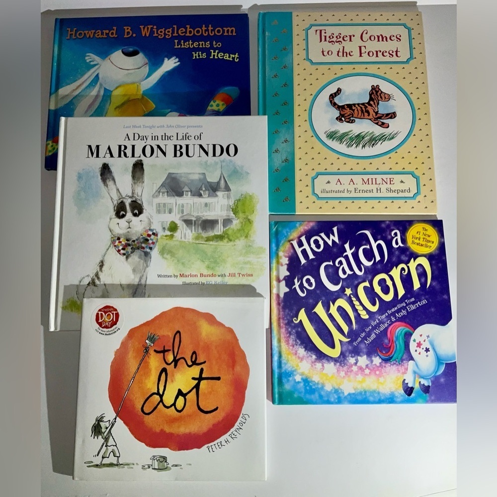 📚5 books for children📚 - bunnies, unicorn, Tigger, & a focus on creativity